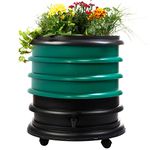 WORMbox | Wormery Worm Farm composter 3 Dark green Trays + Planter | 48 liters | Organic Waste Compost, make your Worm Castings