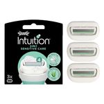 WILKINSON SWORD - Intuition Sensitive Care For Women | No Shave Gel Needed | Pack of 3 Razor Blade Refills