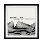 MCS Single Matte Record Album Frame, 15x15 Record Frame, Black Frame to Display One LP Vinyl Record Jacket (1-Pack)