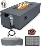 AMS Fireplace Genuine Concrete Rect