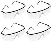 3M 1709IN Safety Goggles, Pack of 4, White