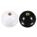 uxcell Joystick Head Rocker Ball Top Handle Arcade Game Replacement White/Black