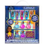 Disney Wish 11 pcs Makeup Set for Kids | Girls Makeup Kit Includes Lip Gloss, Nail Polish & More | Birthday Gifts for Ages 3 & above by Townley Girl