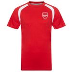 Arsenal FC Official Gift Boys Poly T-Shirt Red 6-7 Yrs SB