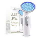 Blue LED+ Acne Light Therapy By Project E Beauty | Face Acne Treatment | Reduce Redness | Blemish Control | Pimple Solution | Dark Spot Remover | Facial Skincare Gadget for Women and Man