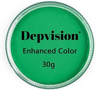 Depvision Professional Face Paint Body Paint Water Based Face painting Makeup for Kids and Adults Single Color Halloween Christmas 30g (Green)