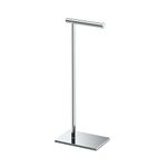 Gatco 1431C Modern Freestanding Square Base Tissue Holder Stand, 21.25", Chrome on Premium Steel