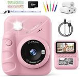 TIATUA Kids Camera Instant Print, 3.0" HD Screen 48MP Instant Camera for Kids with 32G Card & 3 Print Paper, 1080P HD Digital Camera for Toddler, Fun Gift for Girls Boys 3-12 Years Old