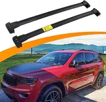 Snailfly Black Crossbars Fit for 2011-2021 Jeep Grand Cherokee Cross Bars Roof Rack Luggage Holder Aluminum Alloy with S-Steel Clamps
