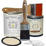 Retique It Chalk Furniture Paint by Renaissance DIY, 6 Piece Set, 21 Gypsum, 32 Ounces