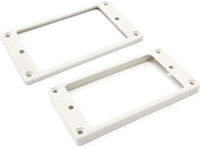 Vintage Forge White Flat Bottom Humbucker Pickup Mounting Ring Set for Epiphone Guitars HR1300F-WHT