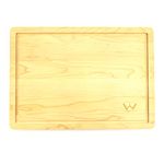 PetrolScooter Distributed Winged Sirius Maple Wood Chopping Board Large 42x30x2cm Wooden Cutting Board Juice Groove & Handle (Without Legs)