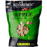 Woodabrix Apple Wood Chips I BBQ Wood Chips are suitable for Charcoal, Gas and BBQ/Smoker I 100% Natural and Eco-friendly I 800 grams (3.2 Litre / 195 cu in)