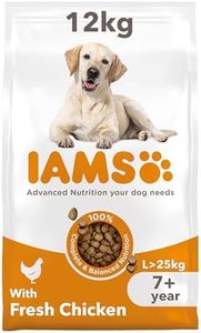 IAMS Senior Large Complete Dry Dog Food Chicken 12kg - With DentalCare System