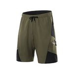 ARSUXEO Mens Mountain Bike Shorts Cycling Shorts with Liner Padded Biking Cycle Shorts Loose Fit Lightweight B2204 Army Green XL