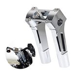 Sresk Straight One Piece Handlebar Risers Suit For Harley M8 Softail Street Bob 2018 2019 2020 2021 (Chrome, 6")