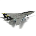 NUOTIE F-14A Tomcat 1/100 Metal Airplane Model Kits with Stand VF-84 Jolly Rogers Diecast Alloy Fighter Model Jet Replica Pre-Build Military Aircraft Collection for Display or Gift