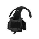 Gen 4 Hybrid NVG Battery Case & Counterweight Pouch + Cable Management System for Tactical Helmets (Black)