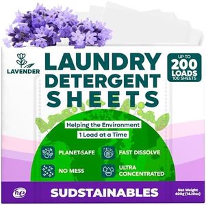 Laundry Detergent Sheets (200 Loads) - Eco Friendly Laundry Soap Detergent Strips I Eco Friendly, Zero Waste, Plastic Free, Planet Friendly (Lavendar)