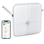 BodyPedia Body Composition Smart Scales, Professional Body Weight Scale with High Accuracy, Digital Bathroom Scale with Large Display for BMI Heart Health 40+ Body Composition Analyzer (White)