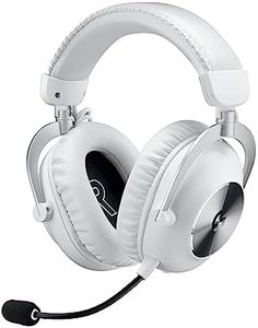 Logitech G PRO X2 Lightspeed Cuffie Gaming Wireless, Microfono a Braccio Rimovibile, Driver Grafene 50 mm, DTSHeadphone X2.0, Surround7.1, Bluetooth/USB/3.5 Aux, Bianco