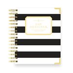 Day Designer 2023-2024 Mini Daily Planner, July 2023 - June 2024, 6x8.125 Page Size (Black Stripe)