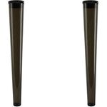 Cherry-on-Top King Size Cone Holder Air Tight Hard Plastic Tube Smoking Rolling Cig Tube, 2 Holders Black