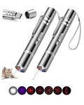 VOVA 2 Pack Cat Toys Pointer, Interactive Cat Toys for Indoor Cat , 3 in 1 Rechargeable Catch Chasing LED Exercise Puppy Training Tool