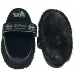 Haas Diva Exclusive Grooming Brush with Matte Lambskin Black,200 x 85mm