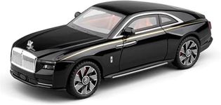 Magicwand 1:24 Scale Die-Cast Rollls Spectre【Large】【Box Packing】 with 4 Openable Doors,Pull Back Action,Lights,Music 【Sapphire Black】【Pack of 1】