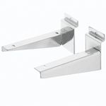 Complete Retail Solutions Ltd NEW 15cm SLATWALL WOODEN SHELF BRACKETS (pair) HEAVY DUTY FOR SHOP FITTINGS (3)