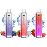 Hayati Pro Max 4000 Disposable Vape – 3 Pack Mix, Prefilled Fruit Flavours E Cigs, Draw-Activated Vape Pen, 0mg Nicotine Free (Strawbery Raspbery Ice, Red Aple Ice, Sakura Grape)