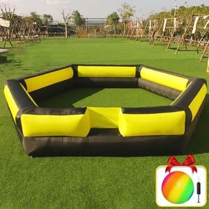 17FT Gaga Ball Pit Portable,Inflatable Gaga Ball Pit with Blower,Giant Inflatable Gaga Ball Pit for Indoor Outdoor School Family Activities Inflatable Sport Games