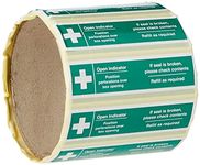 Caledonia Signs 56300 First Aid Box Tamper Labels, 82 mm X 23 mm (Pack of 50)