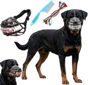 Funny Dog Muzzle with Teeth for Halloween (10.2in-S, Without Blood)