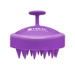 HEETA Hair Scalp Massager, Scalp Scrubber with Soft Silicone Bristles for Hair Growth & Dandruff Removal, Hair Shampoo Brush for Scalp Exfoliator, Purple