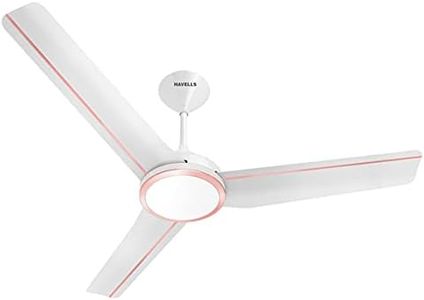 Havells Trinity 1200mm with Underlight Ceiling Fan (Pearl White LT Copper) (FHCTTULPLC48)