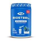 BioSteel Hydration Mix, Great Tasting Hydration with Zero Sugar, and No Artificial Flavours or Preservatives, Blue Raspberry Flavour, 45 Servings per Tub