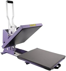 ColorSub Digital Hot Press 38 x 38 cm (15 x 15 Inches) 1600W Purple Plastic Heat Press Machine for T-Shirt Printing, Bag Personalization, Pillow Decoration, Sublimation Printing on Fabrics