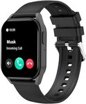 BRIBEJAT Smart Watch (Dial/Answer Call) 38x45mm Rectangle Fitness Tracker with Pedometer SpO2/Heart Rate/Sleep Monitor Compatible with iPhone Samsung HUAWEI Android Phone, Gray