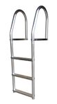 Dock Edge Eco Weld Free Fixed Dock Ladder, 3 Steps, Aluminum