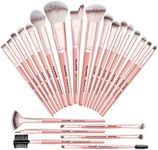 MAANGE Makeup Brush Set 23 Pcs Makeup Brushes Premium Synthetic Make up brushes Professional Face Powder Blush Pointed Eyeshadow Blending Brush Kit, Graduation Gift (Pinkgold)