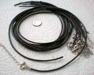 5pcs Brown Leather Necklace Cord 2m