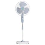 CG Flyair Pedestal Fan | 400mm (40CM) | Smooth Oscillation stand fan | 3 Speed setting | 100% Copper Motor with Wider Blades | Elegant design | Low Noise For Home | Cloud White