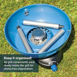 Campingaz Party Grill 400 CV Portable Camping BBQ – Stove, Griddle, Grid, Pan Support, CV470 Gas or R907 Cylinder