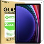 GOZOPO Screen Protector for Samsung Galaxy Tab S9 Plus/ S9 FE Plus/Galaxy Tab S10 Plus 12.4 inch, Scratch Resistant Tempered Glass Film for Galaxy Tab S9+/ S9 FE+/ Tab S10+ 12.4"