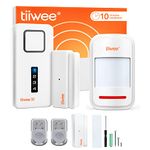 tiiwee Home Alarm System Wireless Kit X1 - Complete alarm system with X1 siren, 2 window door sensors, 1 motion sensor and 2 remote controls - window alarm door alarm