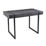 SEI Furniture Harkriven Small Space Desk, Black