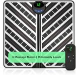 DYNA-LIFE Circulation Pro EMS Foot Massager with Remote Control – Electric Feet Massager for Pain Relief, Circulation, Neuropathy, Plantar Fasciitis – 15 Intensity Levels, 6 Modes