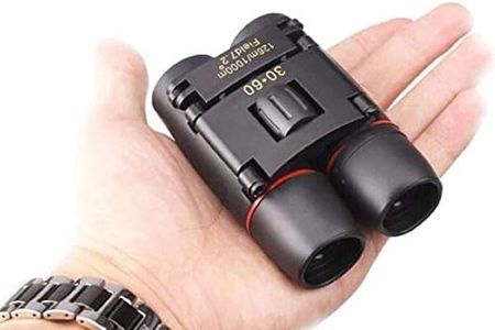 30x60 compatto mini binocolo potente notturno telescopio pieghevole con panno e custodia trasporto, professionale binocoli tascabile leggero per adulti, bambini, osservazione uccelli, astronomia